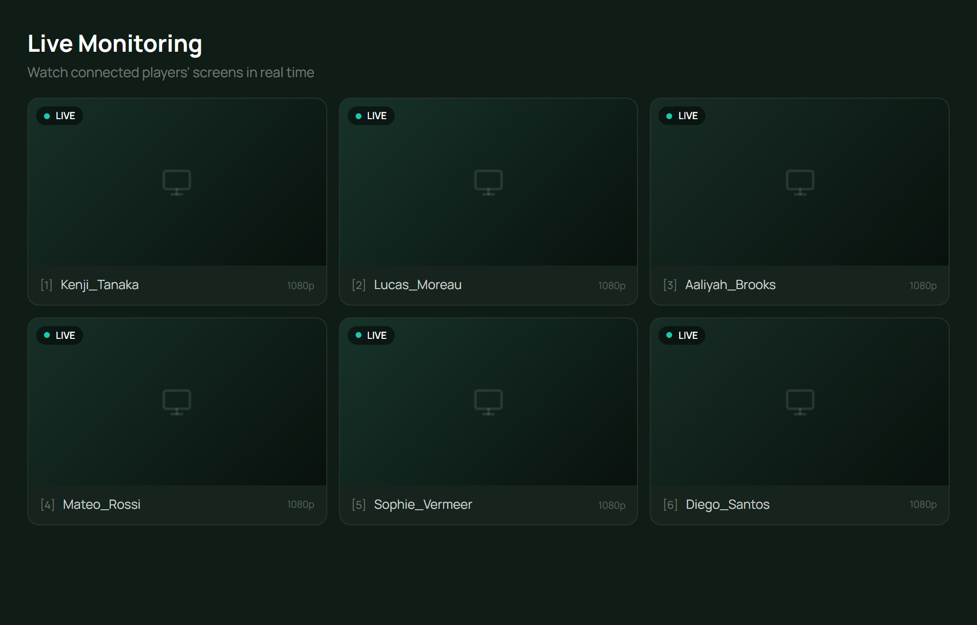 Live Monitoring